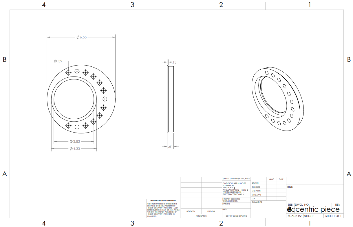 Differential Mount- Eccentric Piece